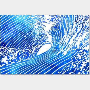 Blue Waves Posters and Art